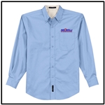 Net Zero USA Long Sleeve Easy Care Shirt - Light Blue