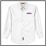 Net Zero USA Long Sleeve Easy Care Shirt - White
