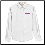 Net Zero USA Long Sleeve Easy Care Ladies Shirt - White