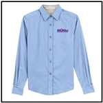 Net Zero USA Long Sleeve Easy Care Ladies Shirt - Light Blue