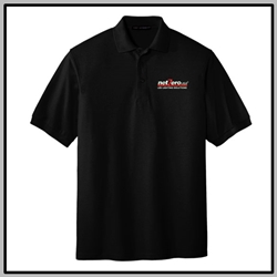 Net Zero USA Silk Touch™ Polo - Black