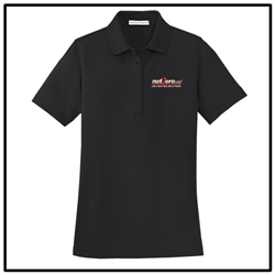 Net Zero USA EZCotton™ Pique Ladies Polo - Black