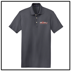 Net Zero USA EZCotton™ Pique Polo - Grey