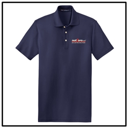 Net Zero USA EZCotton™ Pique Polo - Navy